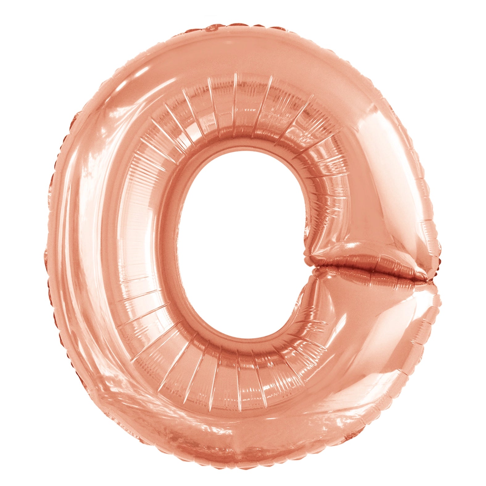 Letterballon O Rose Goud XL 86cm