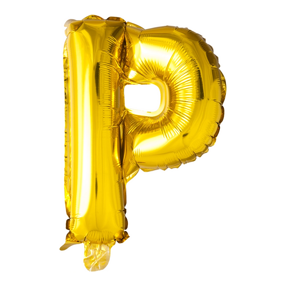 Letterballon P Goud 41 cm