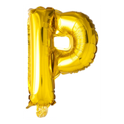 Letterballon P Goud 41 cm