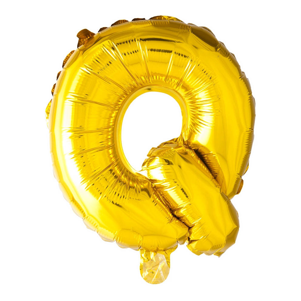 Letterballon Q  Goud 41 cm