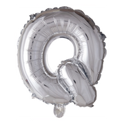 Letterballon Q Zilver 41 cm