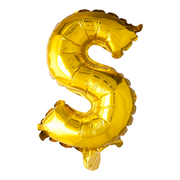 Letterballon S Goud  41 cm