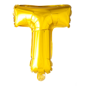 Letterballon T Goud 41 cm