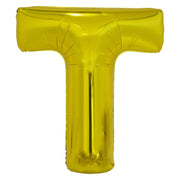Letterballon T Goud XL 86cm