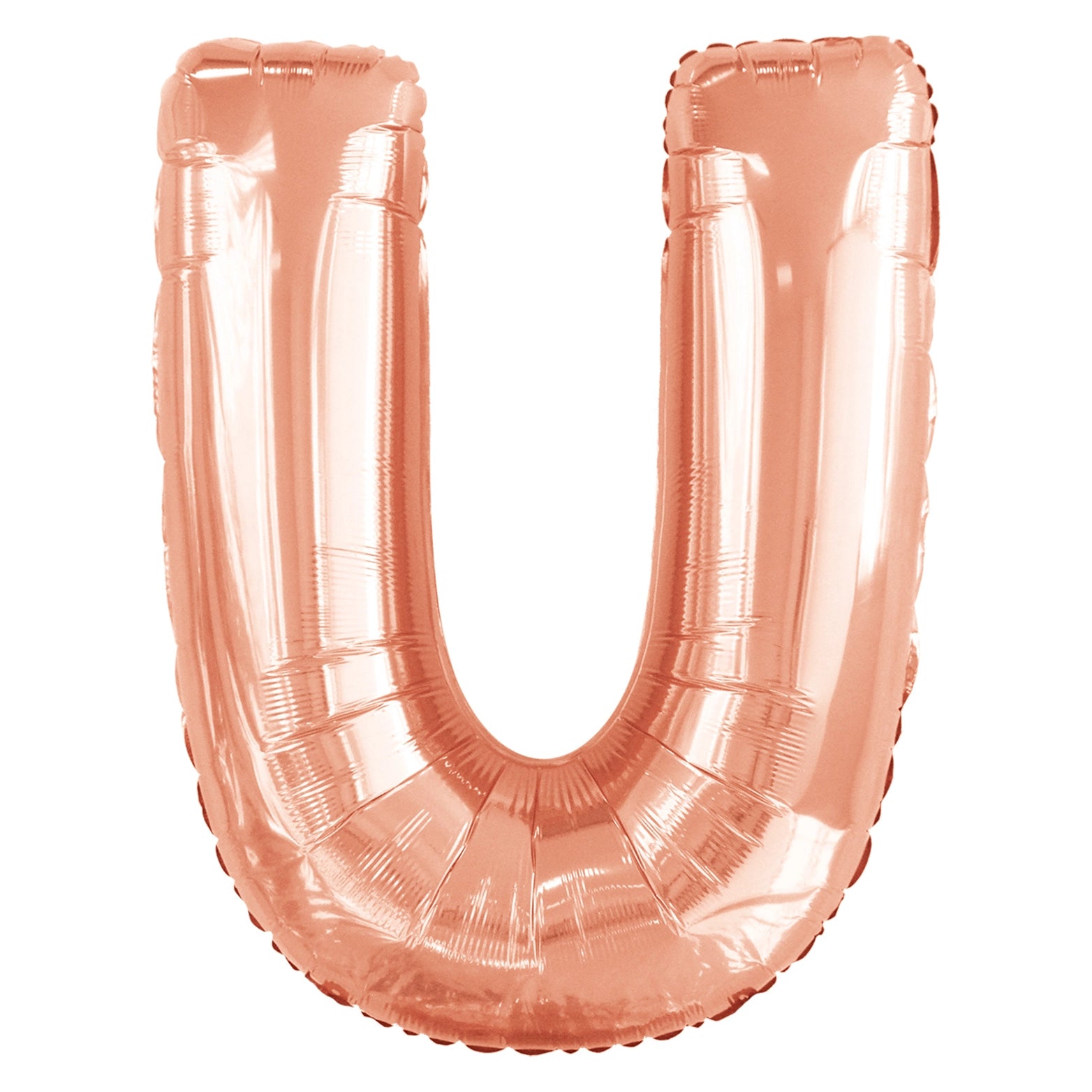 Letterballon U Rose Goud XL 86cm