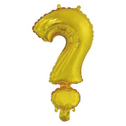 Letterballon vraagteken Goud XL 86cm
