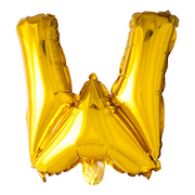Letterballon W Goud 41 cm