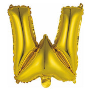 Letterballon W Goud XL 86cm