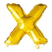 Letterballon X Goud 41cm