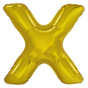 Letterballon X Goud XL 86cm