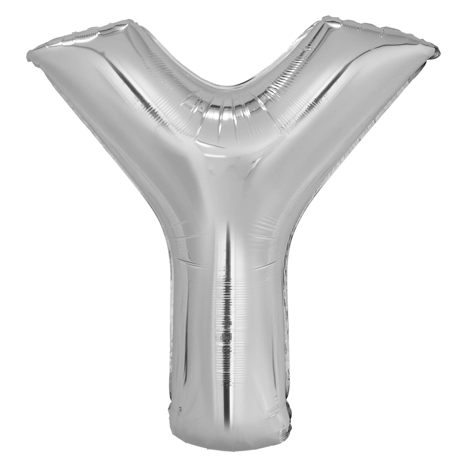 Letterballon Y Zilver XL 86cm