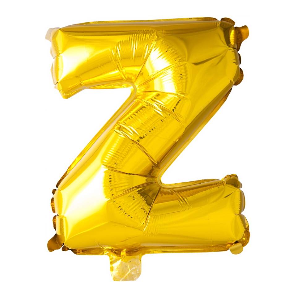 Letterballon Z Goud  41cm