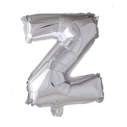 Letterballon Z Zilver 41cm