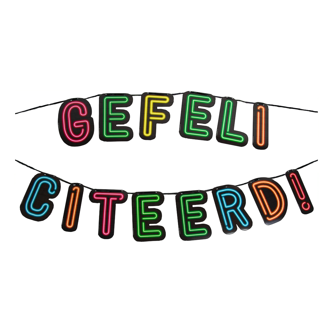 Letterslinger Gefeliciteerd