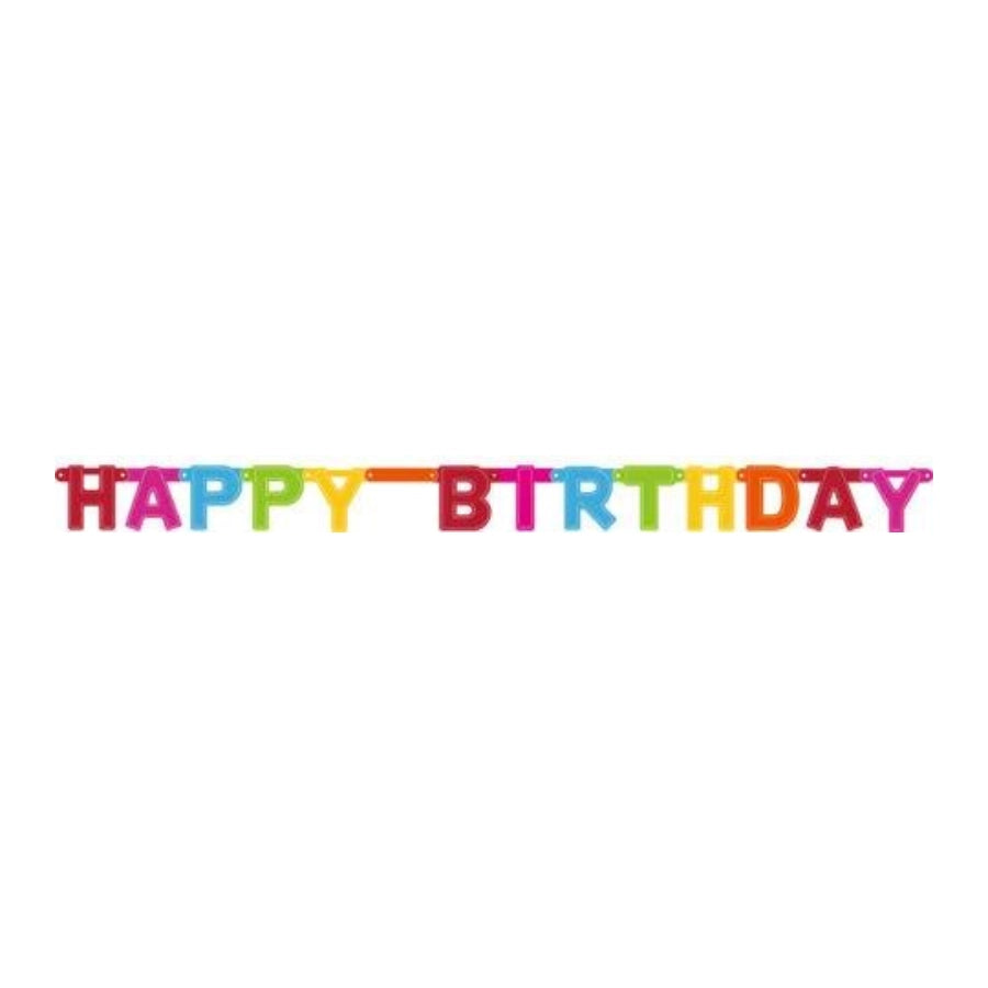Letterslinger Happy Birthday - 1,6 meter