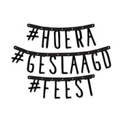 Letterslinger Hoera Geslaagd 150cm