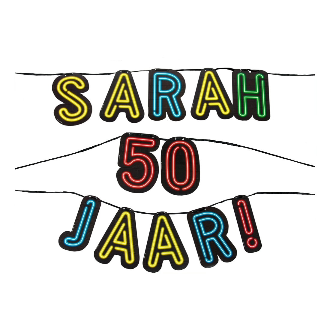 Letterslinger Sarah 50 jaar
