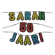 Letterslinger Sarah 50 jaar