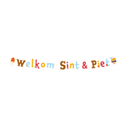 Letterslinger Welkom Sint & Piet 150cm