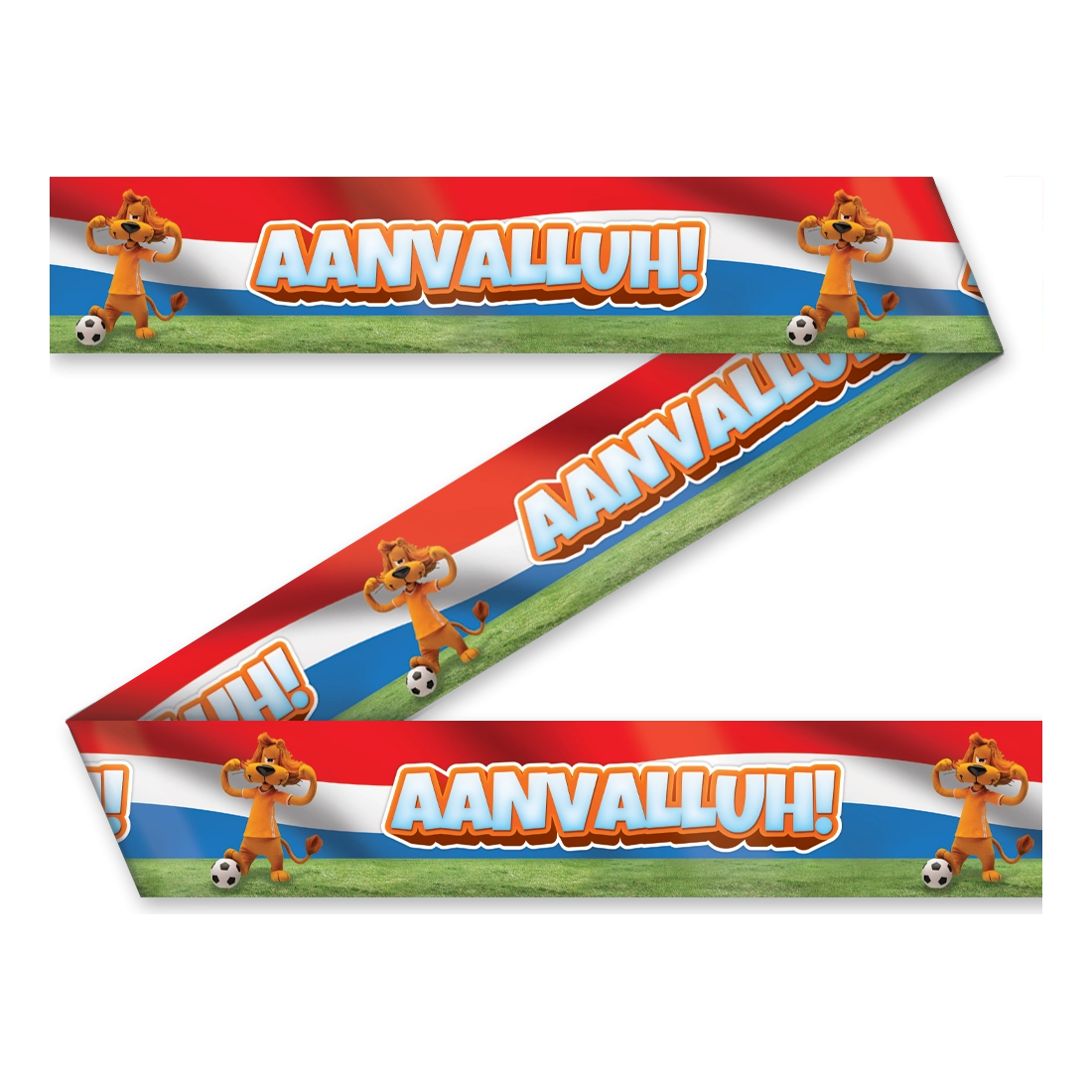 Loeki de Leeuw Party Tape rood wit blauw