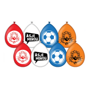 Loeki de Leeuw partyballonnen rood wit blauw