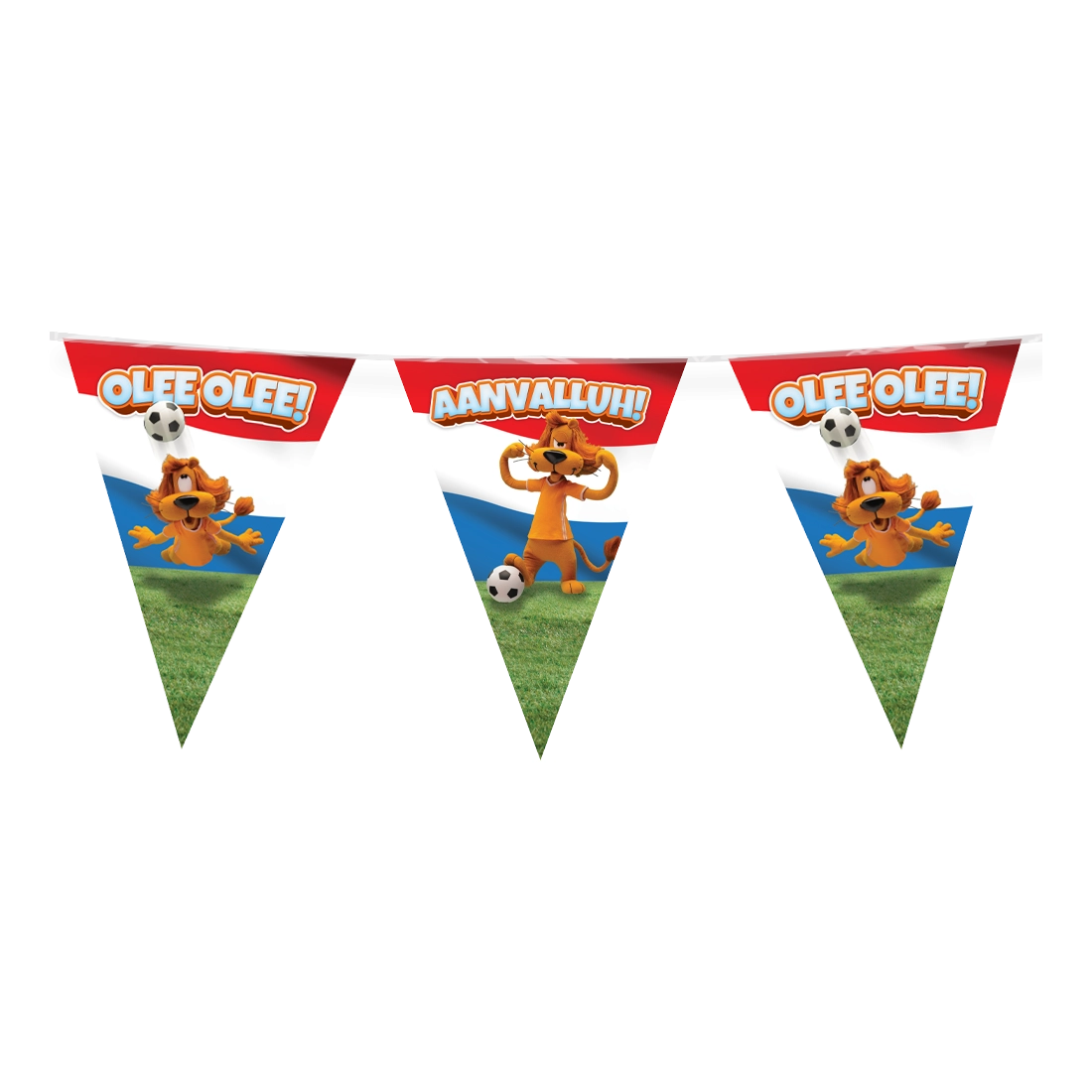 Loeki de Leeuw Partyvlaggen rood wit blauw