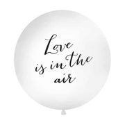Love is in the Air Ballon XL, wit/ zwart