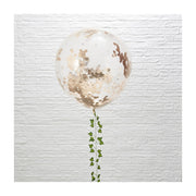 Mega confetti ballon rosé goud 91cm 3 stuks