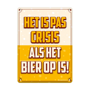 Metalen bord crisis