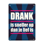 Metalen bord drank is sneller
