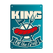 Metalen bord king of the grill