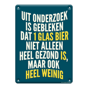 Metalen bord uit onderzoek is gebleken