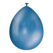 Metallic Blauwe ballonnen 25 stuks 30cm