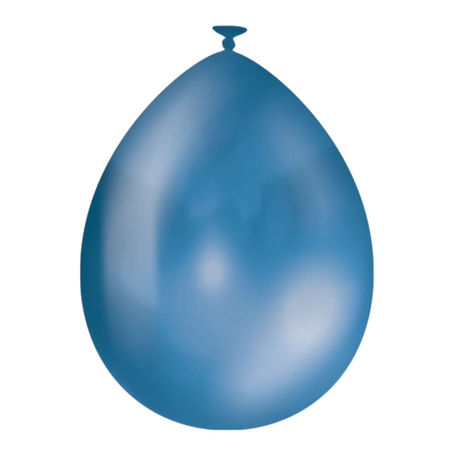 Metallic Blauwe ballonnen 50 stuks 30cm