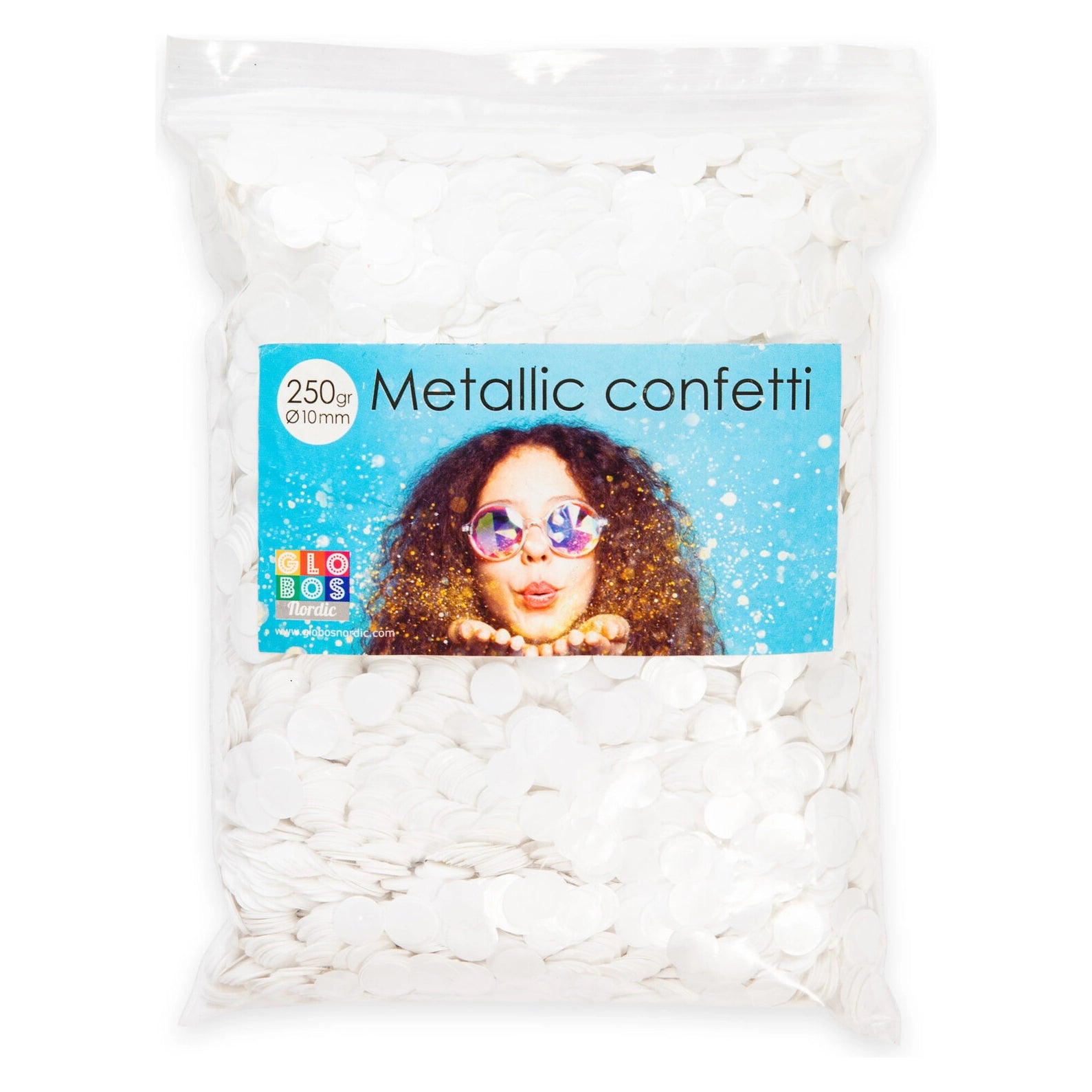 Metallic confetti wit