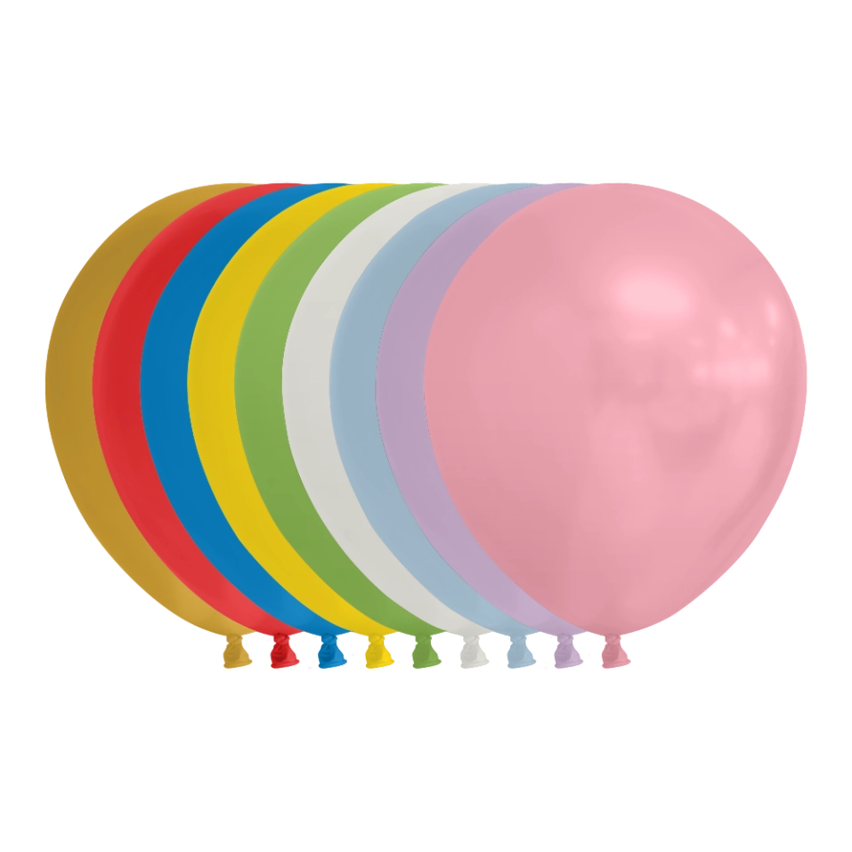 Metallic gemixte kleuren Ballonnen 13cm 100 stuks