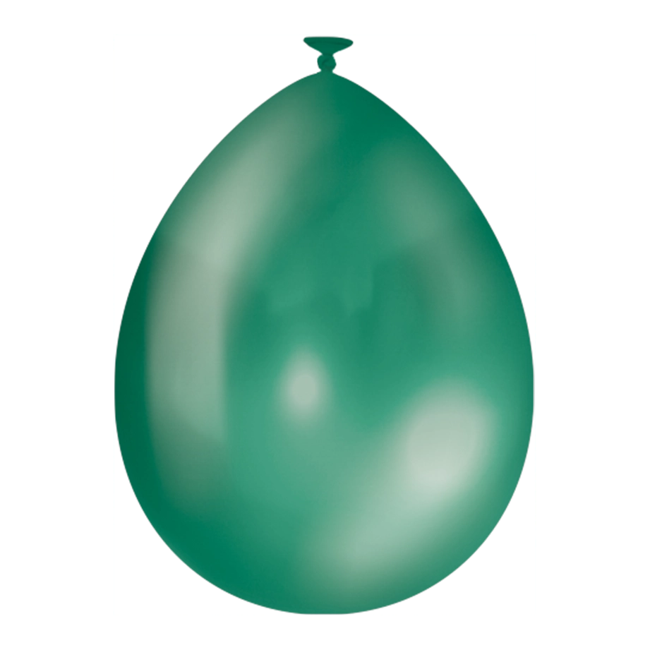 Metallic Groene ballonnen 10 stuks 30cm