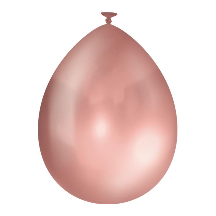 Metallic Rose Gouden ballonnen 25 stuks 30cm