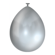 Metallic Zilveren ballonnen 50 stuks 30cm