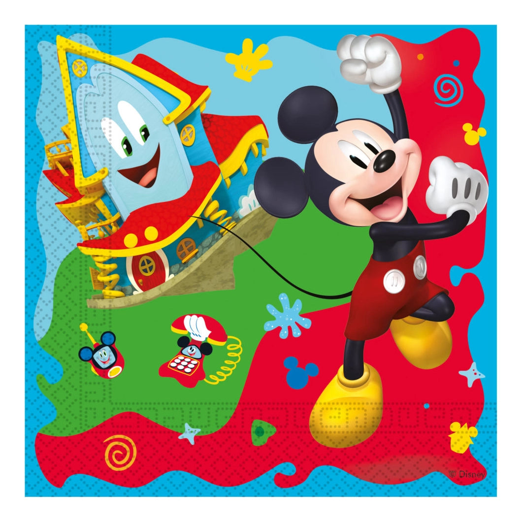 Mickey Mouse papieren servetten Rock the House 20 stuks