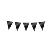 Mini vlaggenlijn folie zwart 3m