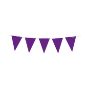 Mini vlaggenlijn paars 3m