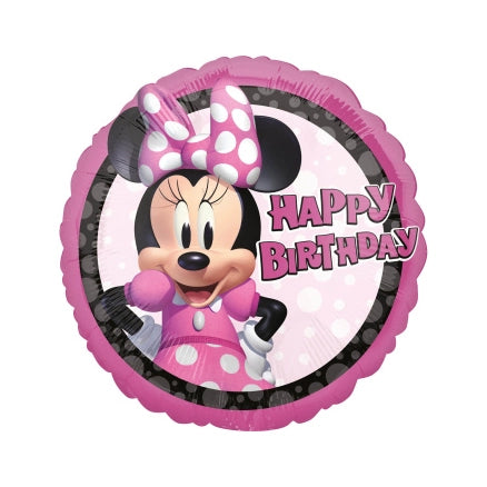 Minnie Mouse Happy Birthday folieballon 43cm