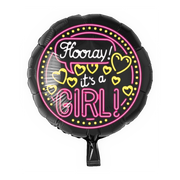 Neon Folieballon - It's a Girl