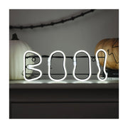 Neon licht decoratie letters BOO!