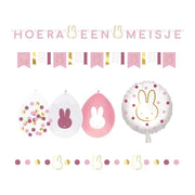 Nijntje geboorte Versierings Pakket - Hoera een Meisje M