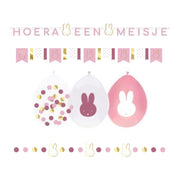Nijntje geboorte Versierings Pakket - Hoera een Meisje S