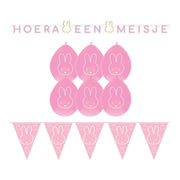 Nijntje geboorte Versierings Pakket - Roze