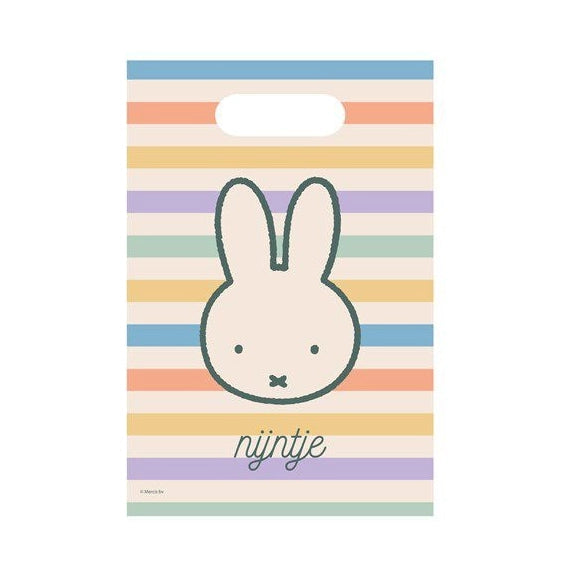 Nijntje plastic uitdeelzakjes 16x23cm 6 stuks