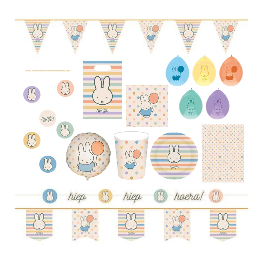 Nijntje verjaardag Versierings Pakket - Neutraal XL